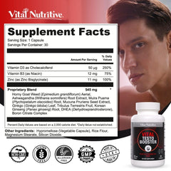 Vital Testo Support pour demonstrates simple dosing