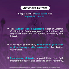 Vital Peak artichoke liver health capsule with enzyme balance emphasis.