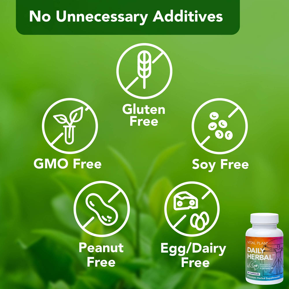 Vital Plan label detail emphasizes transparent ingredients and no proprietary blends.
