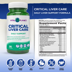Vital Planet Liver Care capsules ready for daily supplementation and routine use