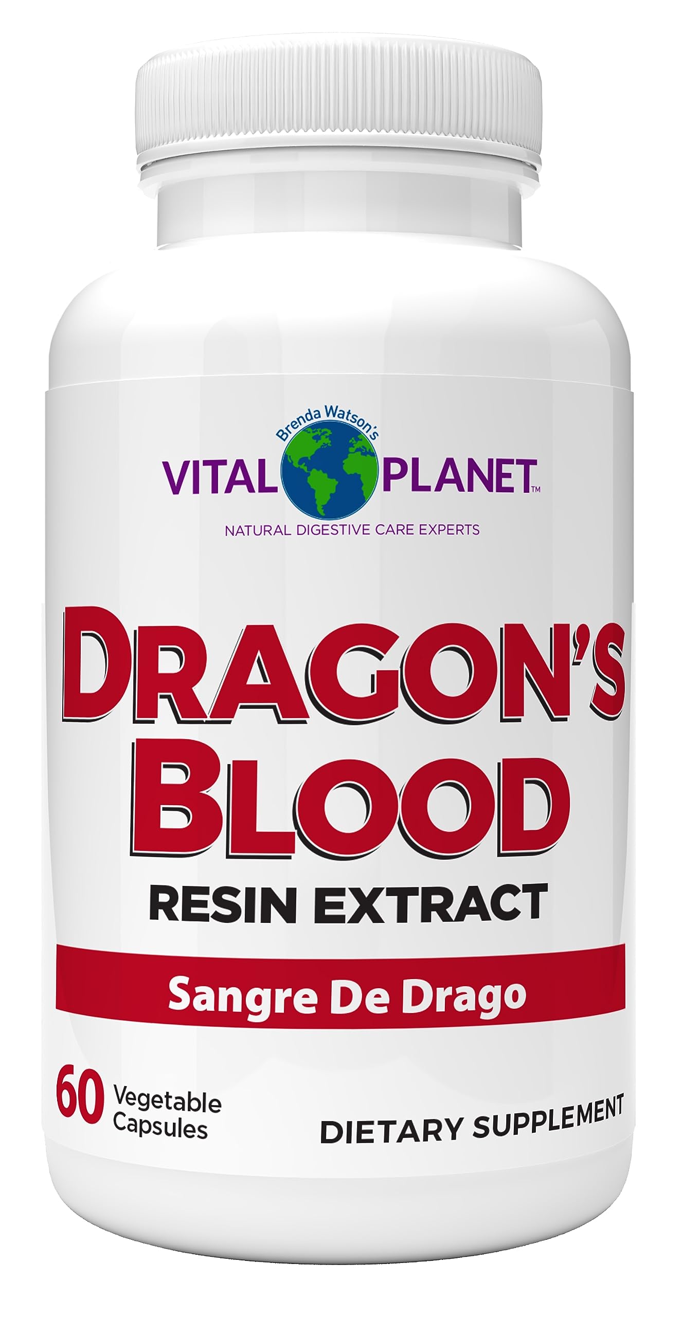 Vital Planet Dragons Blood capsules showcase packaging for easy daily intake