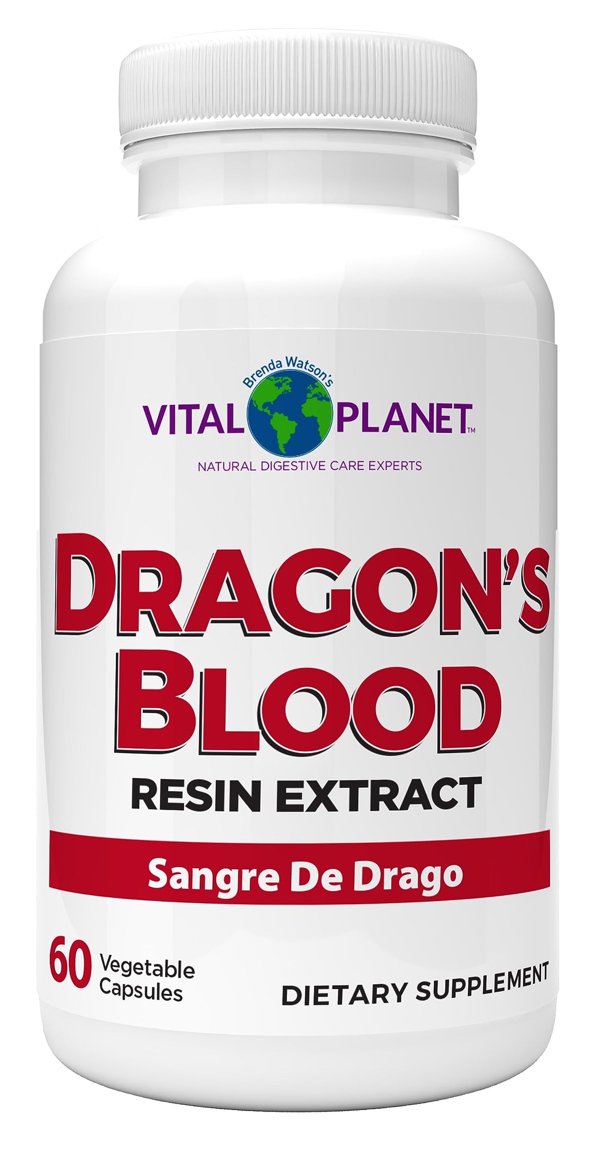 Vital Planet Dragons Blood capsules showcase packaging for easy daily intake