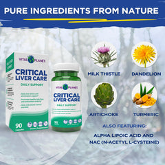 Vital Planet Liver Care ingredients like NAC and milk thistle showcased for daily support