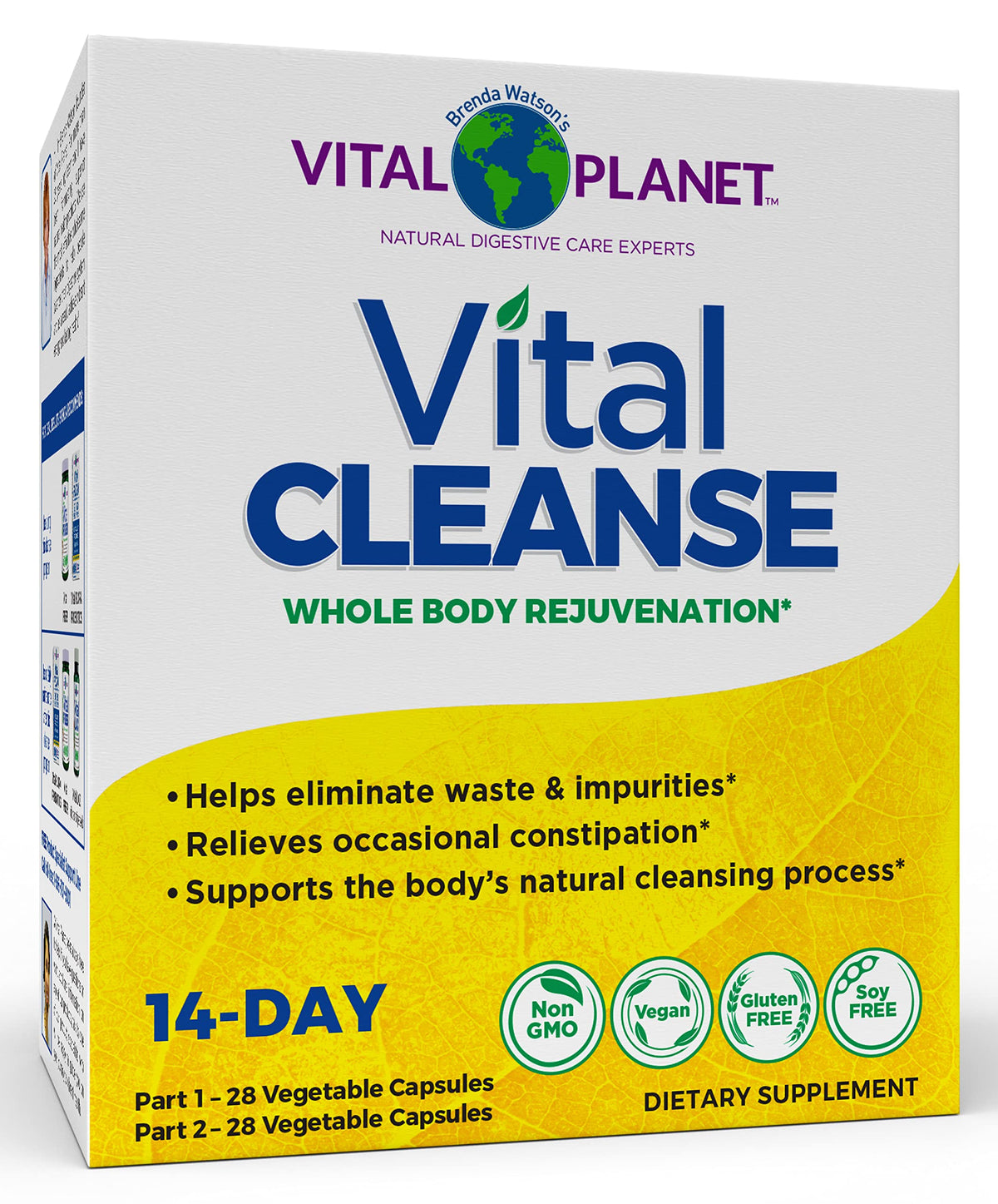 Vital Planet Vital Cleanse Part 1 capsules for daily liver support and gentle detox