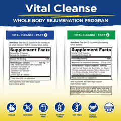 Vital Planet Vital Cleanse Part 2 capsules for overnight hydration and colon cleansing