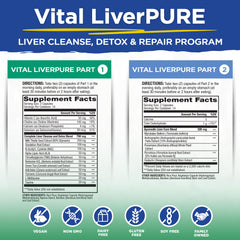 Part 1 capsules close-up with milk thistle and NAC for liver support.