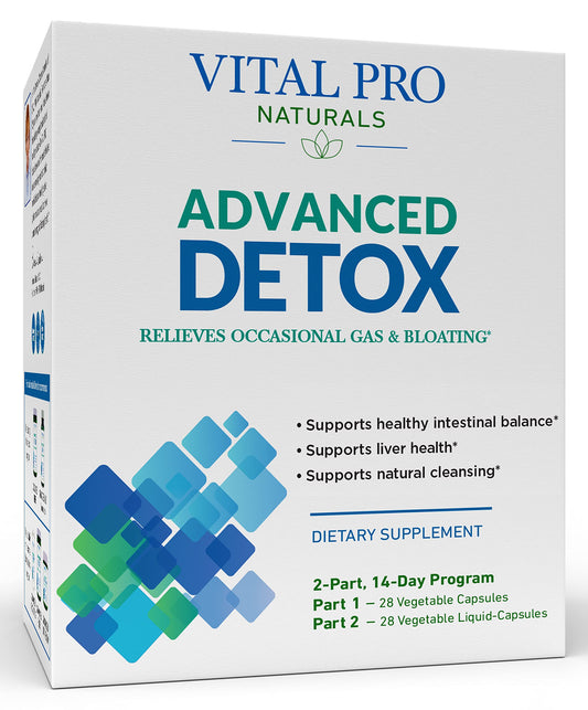 Vital Planet Vital Pro Naturals Detox Kit front view for daily use supporting digestive balance.