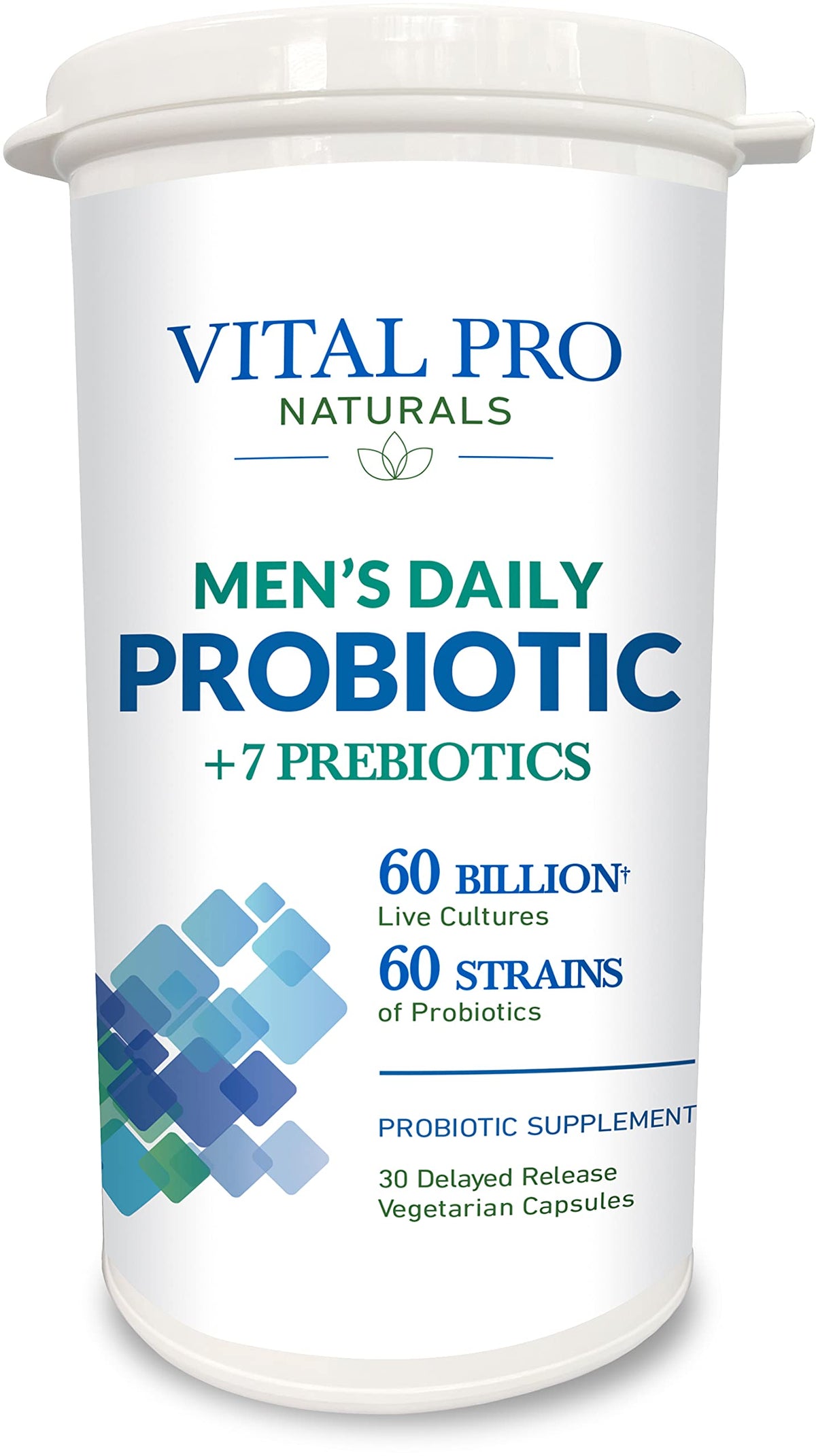 Vital Planet Vital Pro Naturals bottle showing 60B cultures for daily digestive balance