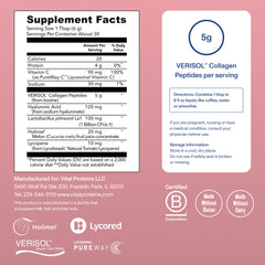 Vital Proteins Bioactive Collagen Complex being stirred into a liquid for easy use.