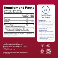 Vital Proteins Cartilage Collagen Pills bottle cap close-up signals easy daily dosing.