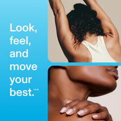 Vital Proteins collagen capsules easy-dosing scene shows 1-2 daily servings