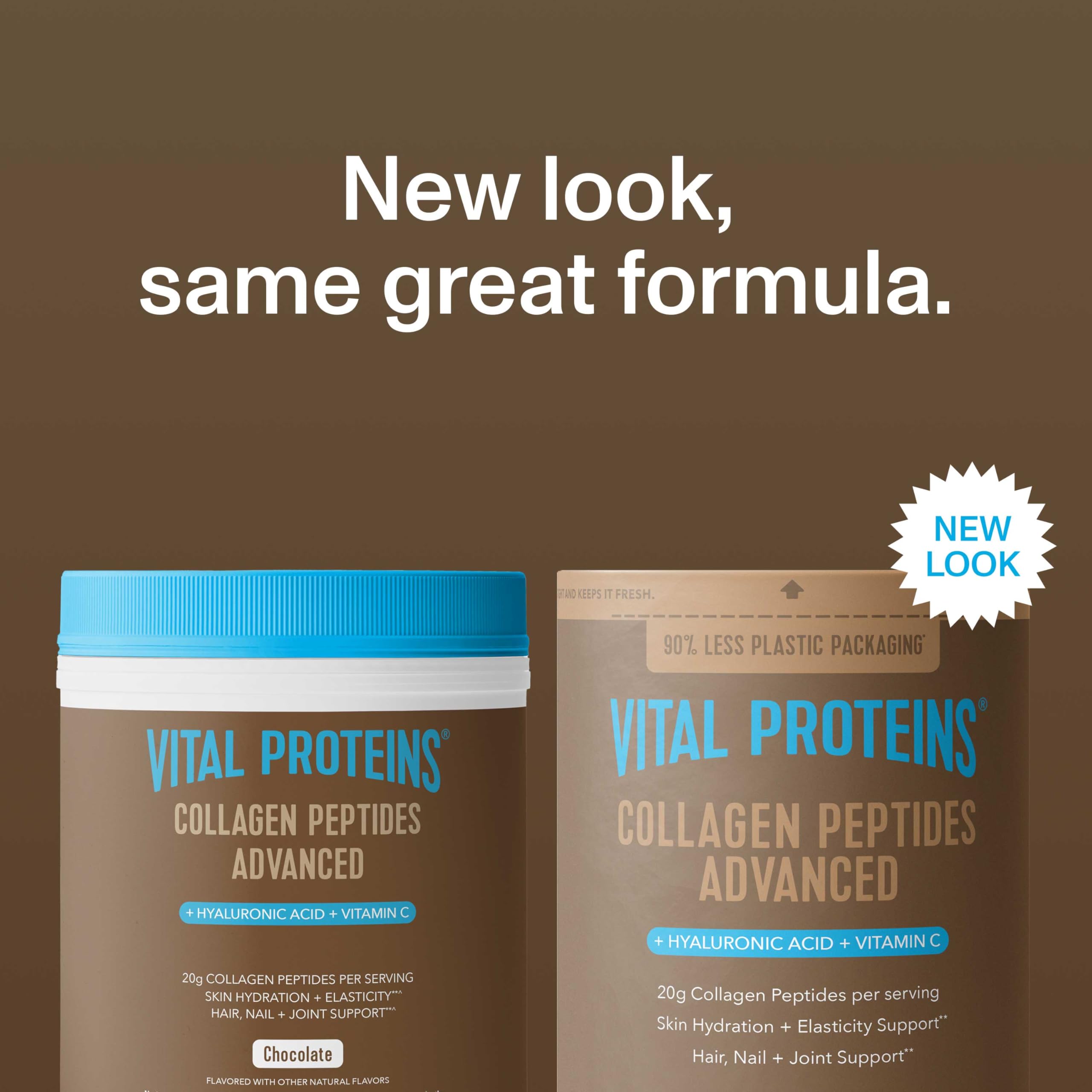 Vital Proteins Collagen Peptides Advanced chocolate coffee-mix enhances creamy texture for energizing beverages