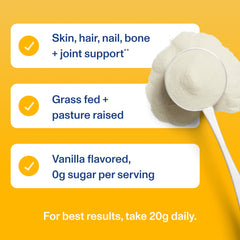 Vital Proteins Collagen Peptides Vanilla powder dissolves easily in hot liquids