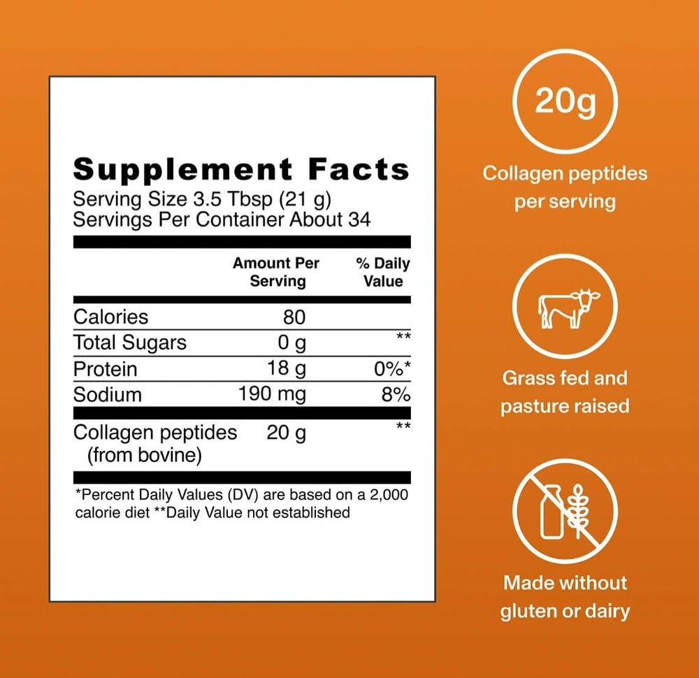 Vital Proteins Collagen Peptides Salted Caramel scoop ready to mix daily