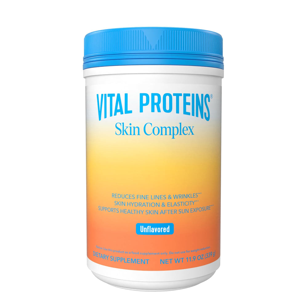 Vital Proteins Skin Complex bottle pour for daily skin support.