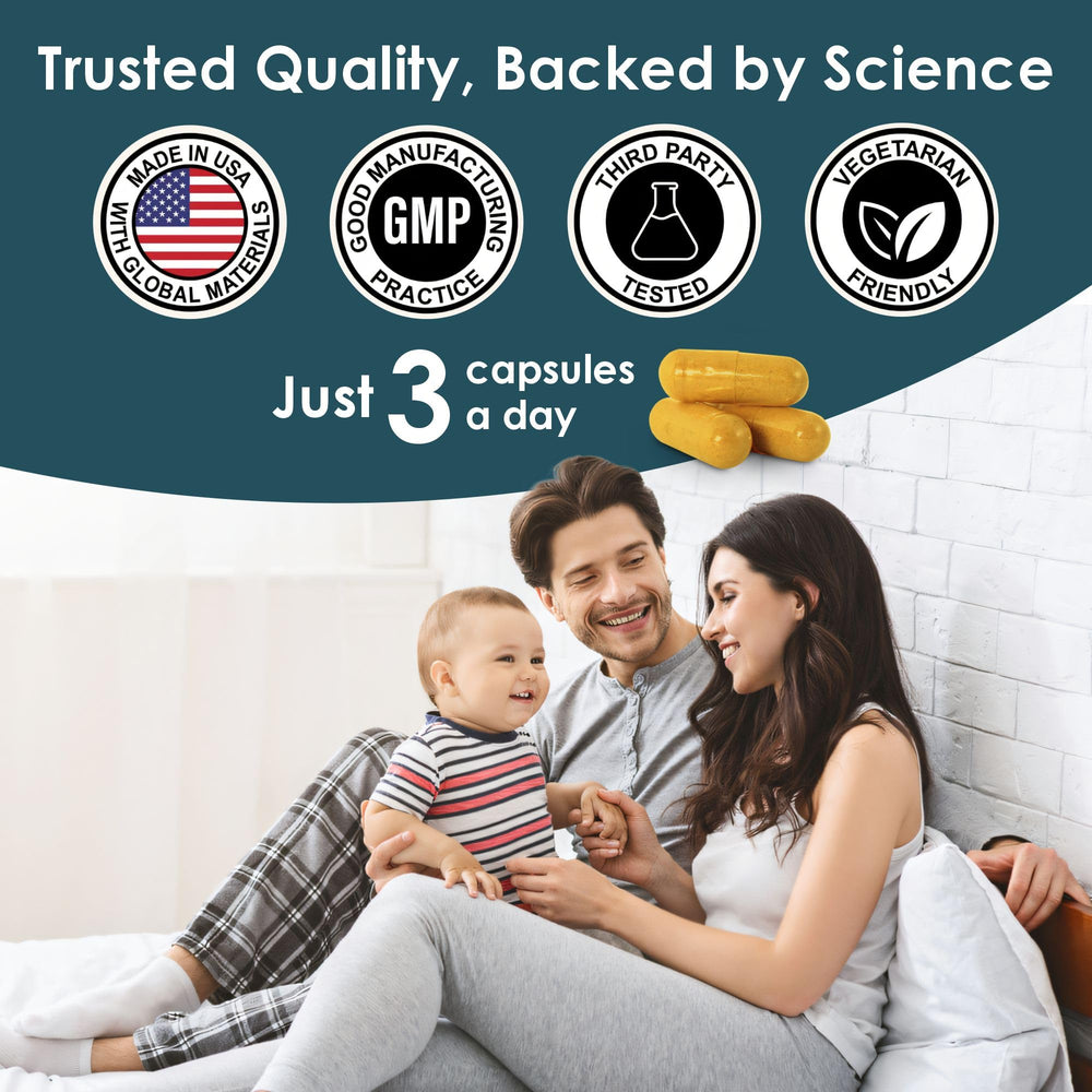 Vital Seed nutrition ingredients pack featuring key nutrients for sperm health