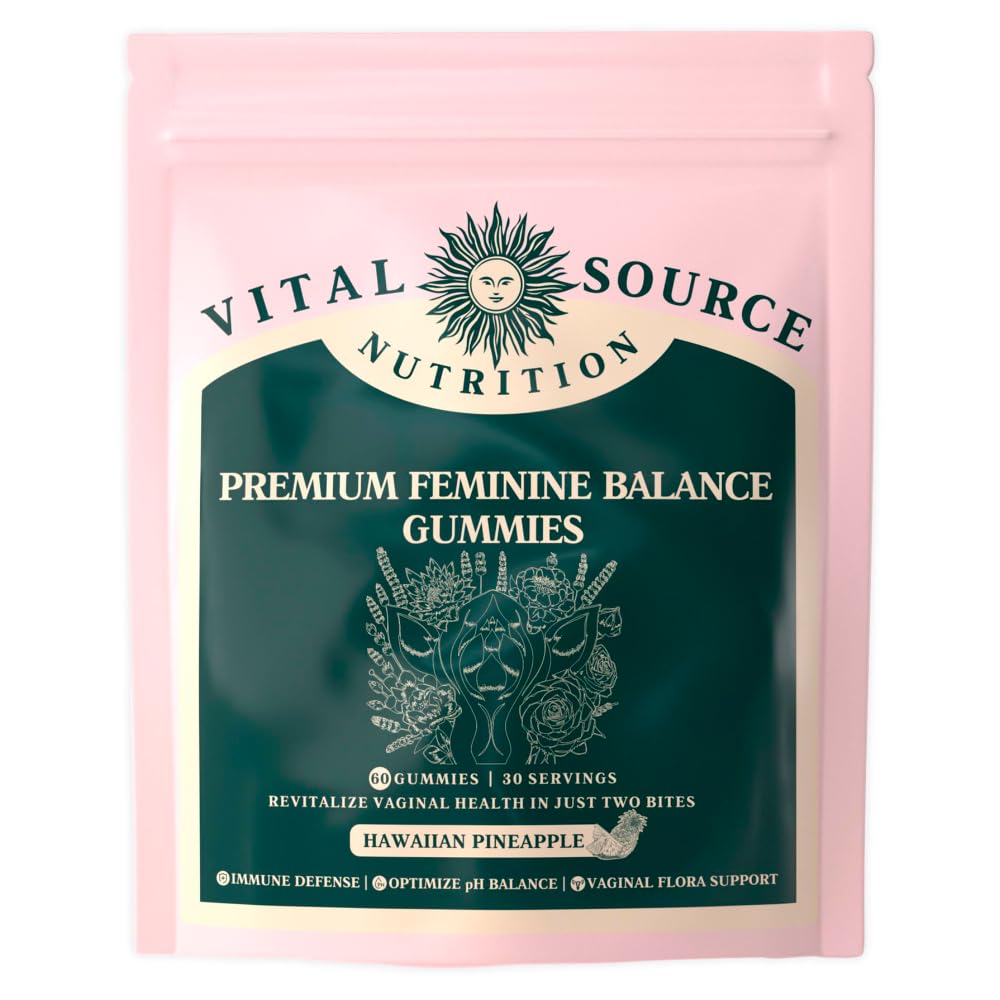 Vital Source Nutrition Feminine Balance Gummies front view bottle for daily wellness