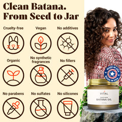 Vital Strands Batana Oil edges repair for stronger roots