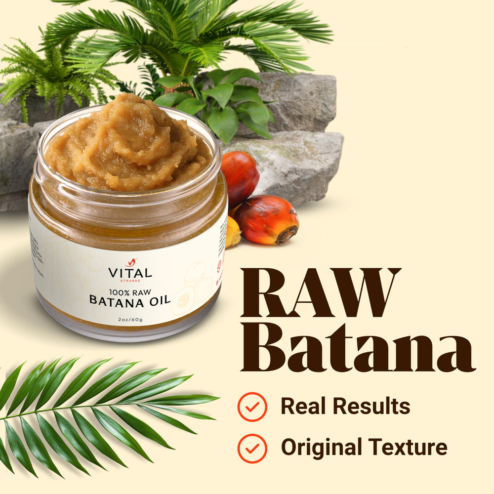 Vital Strands Batana Oil texture on hand shows rich conditioning