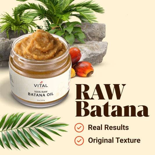 Vital Strands Batana Oil texture on hand shows rich conditioning
