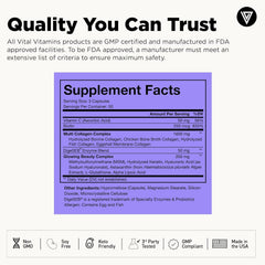 Two-pack Vital Vitamins Multi Collagen Plus display emphasizes value for hair, skin, nails.