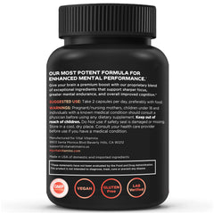 Vital Vitamins Brain Supplement Plus morning routine with glass of water