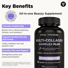 Vital Vitamins capsules pouring into a glass