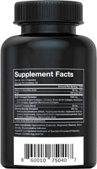 Vital Vitamins joint support capsules beside a glass of water