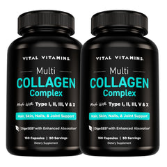 Vital Vitamins multi-collagen bottle for convenient daily wellness