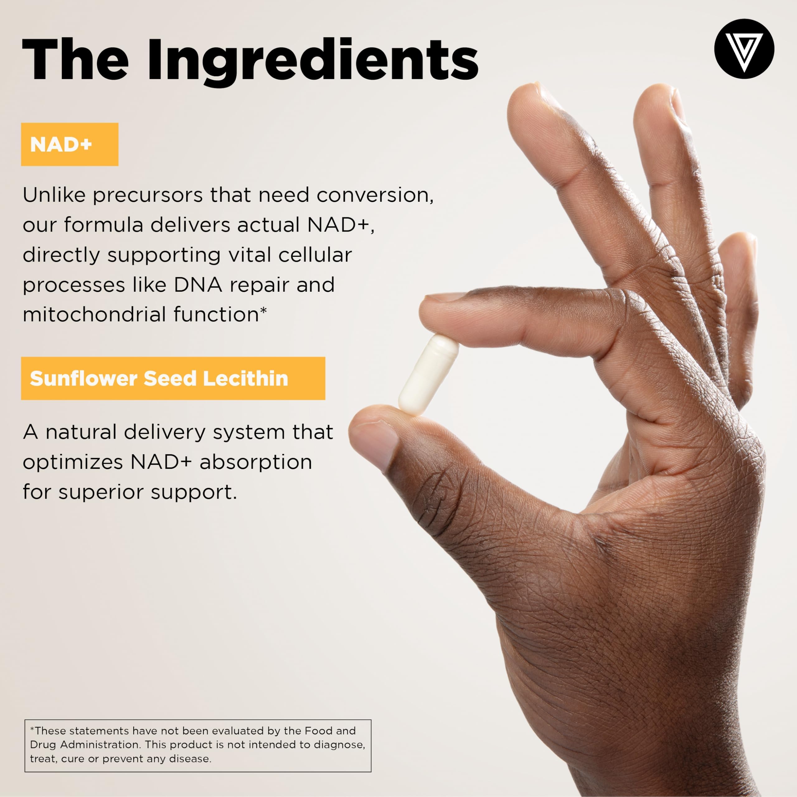 Vital Vitamins NAD tablet close-up for daily energy