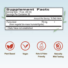 Vital Earth Minerals bottle pour ready for beverages.