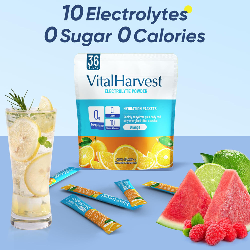 VitalHarvest travel packets compact packaging ideal for workouts and trips.