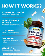 Capsules illustrating five magnesium forms for balanced nerve and muscle support.