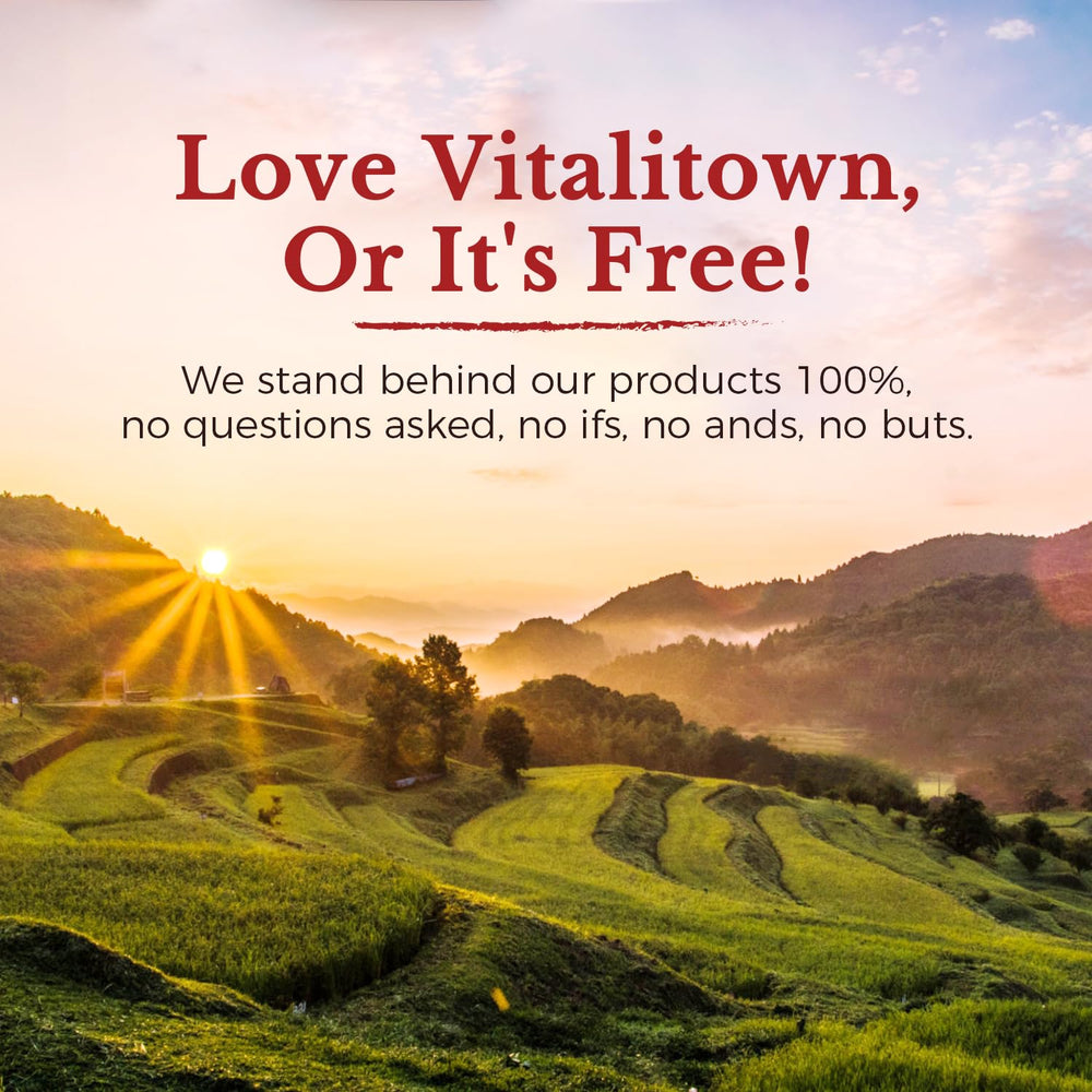 Vitalitown Magnesium Complex capsules pour into hand for daily use