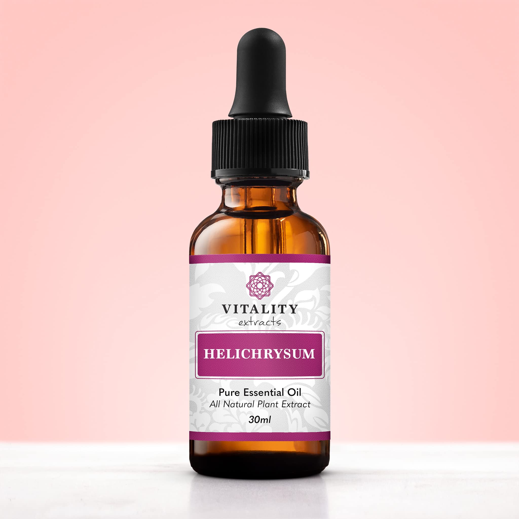 Vitality Helichrysum Essential Oil diffuser setup promotes soothing aromatherapy.