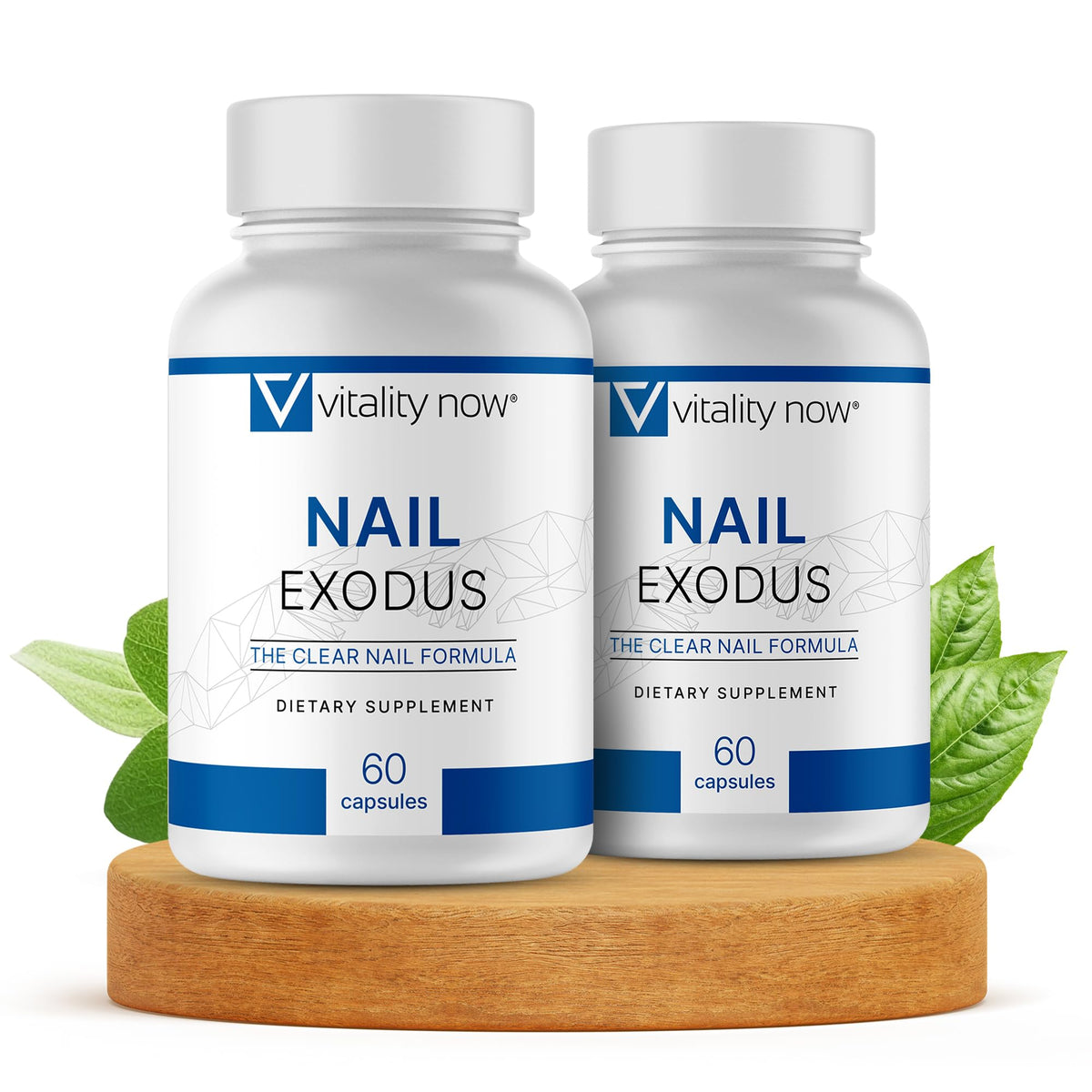 Vitality Now Nail Exodus bottle showing premium formula for healthier nails