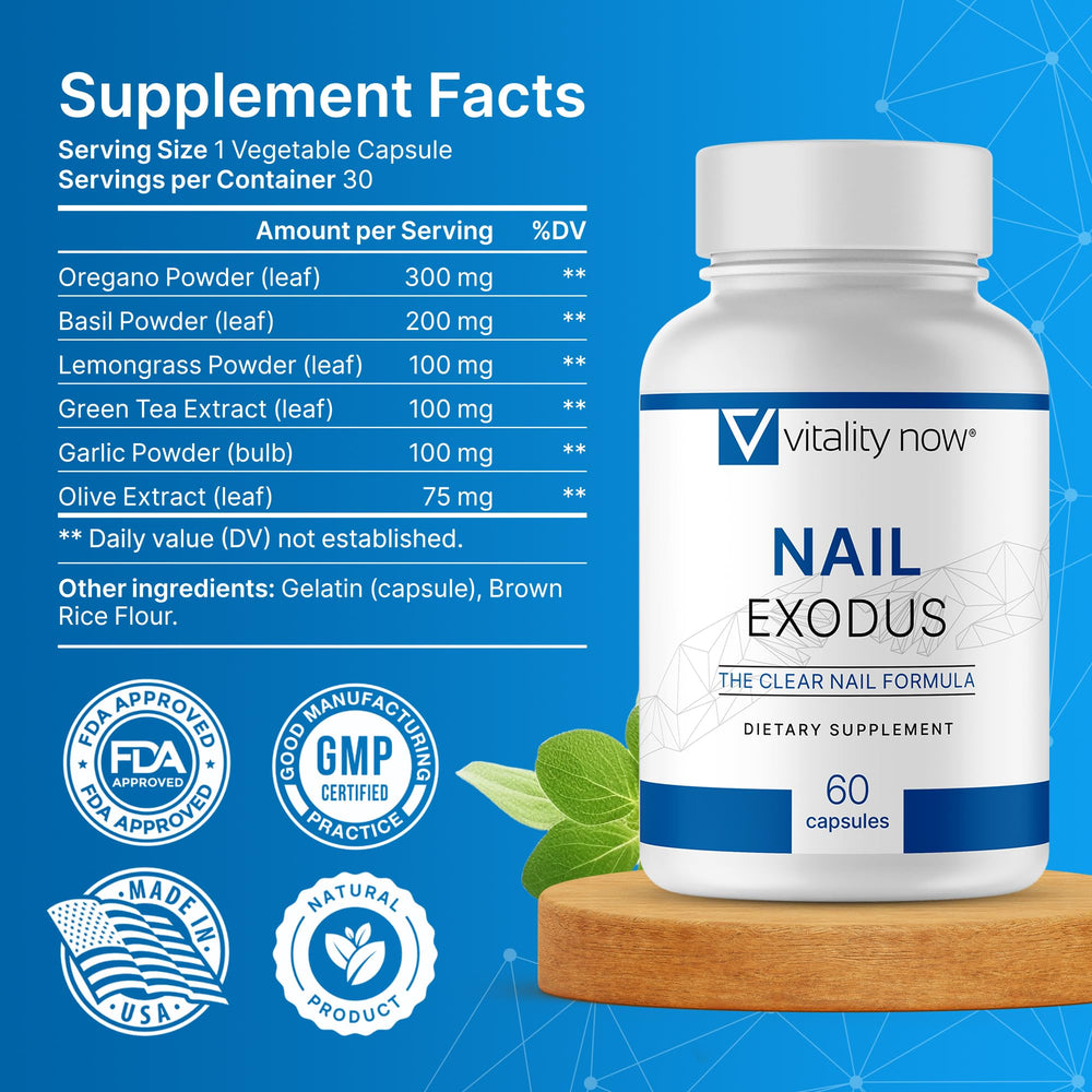 Vitality Now Nail Exodus routine image illustrating a simple daily habit for nails