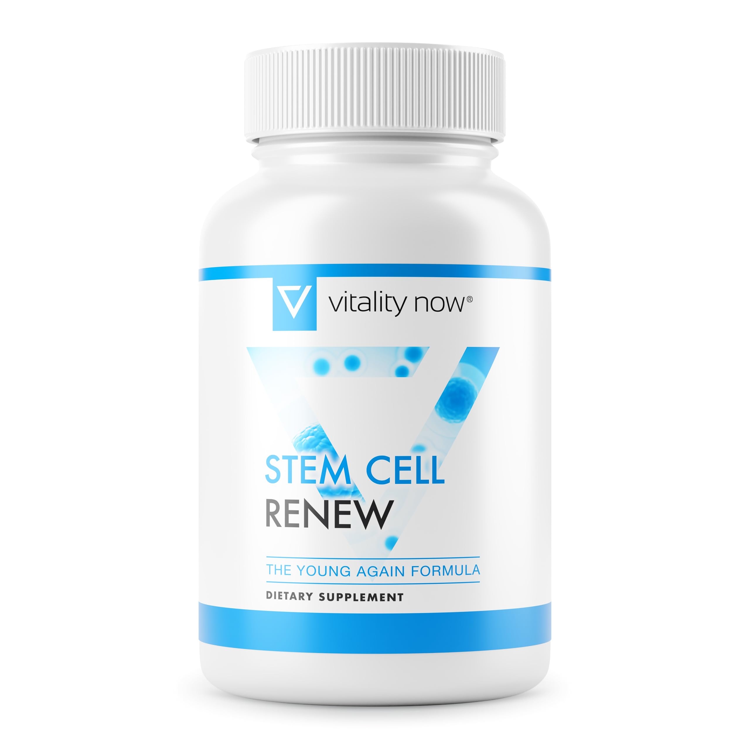 Vitality Now Stem Cell Renew bottle pour for daily energy support