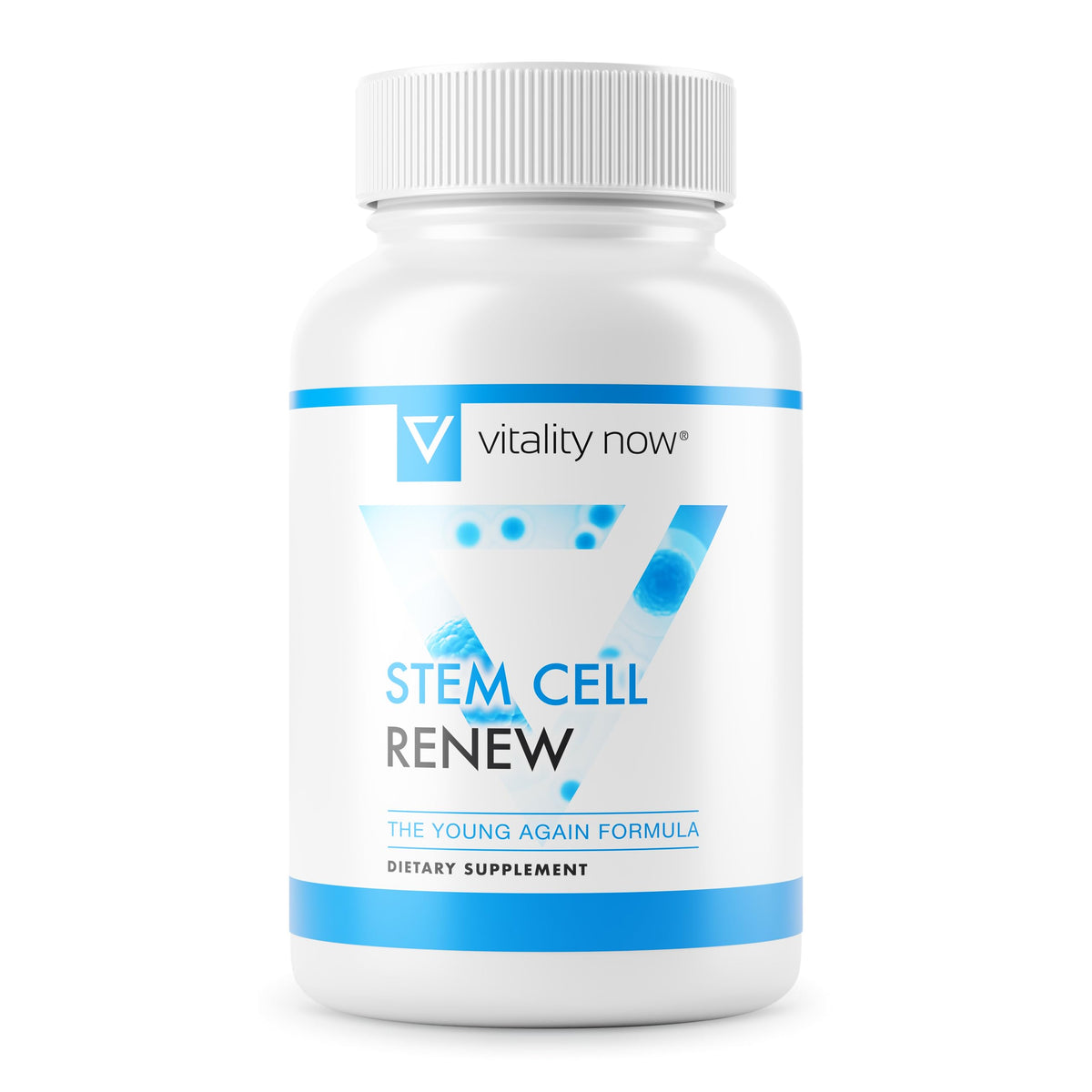 Vitality Now Stem Cell Renew bottle pour for daily energy support