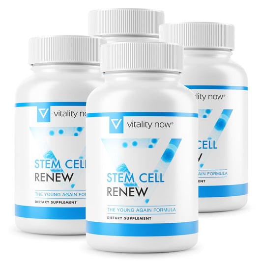 Vitality Now Stem Cell Renew bottle shown for daily wellness support