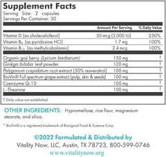 Vitality Now Stem Cell Renew capsules close up highlighting easy daily use