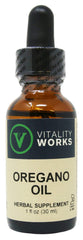 Vitality Works Oregano Oil bottle for versatile aromatherapy and DIY blends.