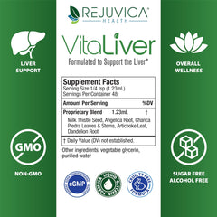 Lifestyle scene with VitaLiver suggesting a simple daily wellness routine.