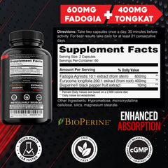 VITALPHA capsules closeup highlights potent blend for lean muscle and stamina.