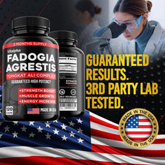 VITALPHA GMP-certified facility seal signals purity and high-quality production.