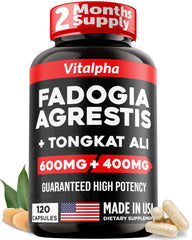 VITALPHA ultra-concentrated 86000mg blend bottle front supports athletic performance.