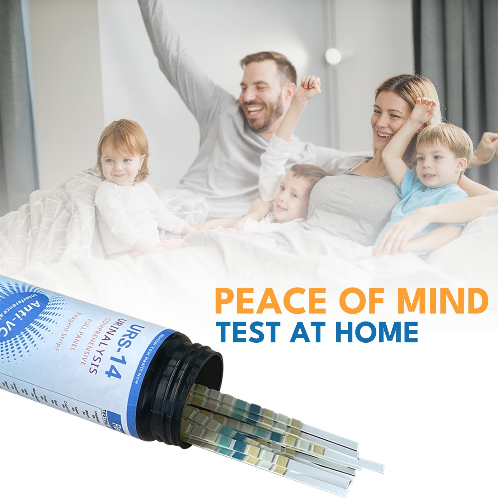 VitalSmiles URS box back with simple family testing tips.