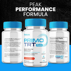 Vitaluxa PrimoTRT two-pack display in retail setting appealing to value shoppers