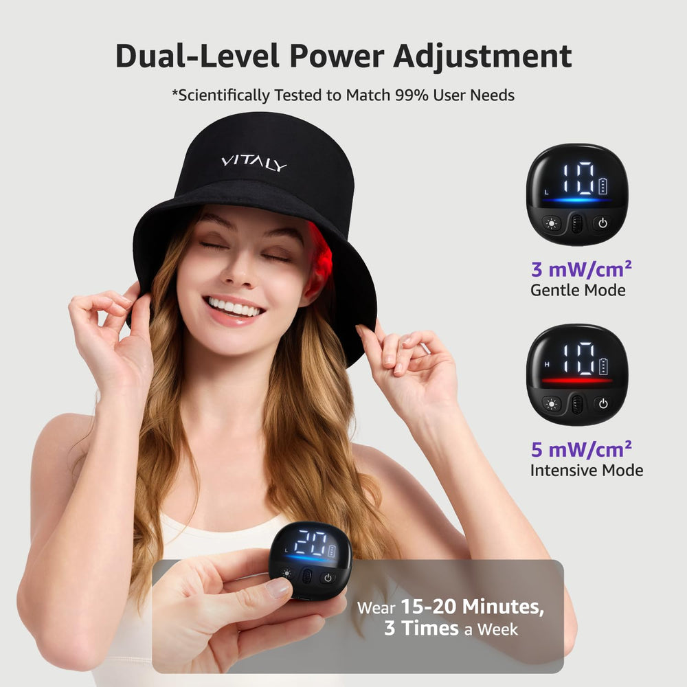 VITALY dual energy levels personalize treatment for scalp sensitivity