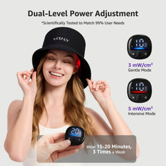 VITALY dual energy levels personalize treatment for scalp sensitivity